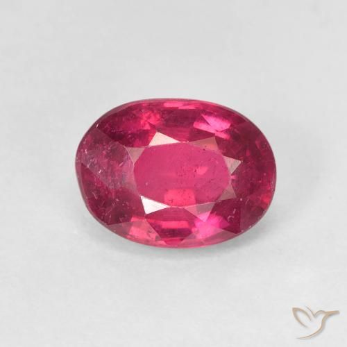 1.85ct Натуральный Светло-красный Рубин, Овал, Чистота VS