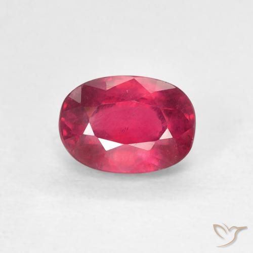 1.33ct Натуральный Medium Dark-Red Рубин, Овал, Чистота VS