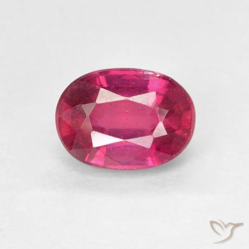 1.46ct Натуральный Светло-красный Рубин, Овал, Чистота VS