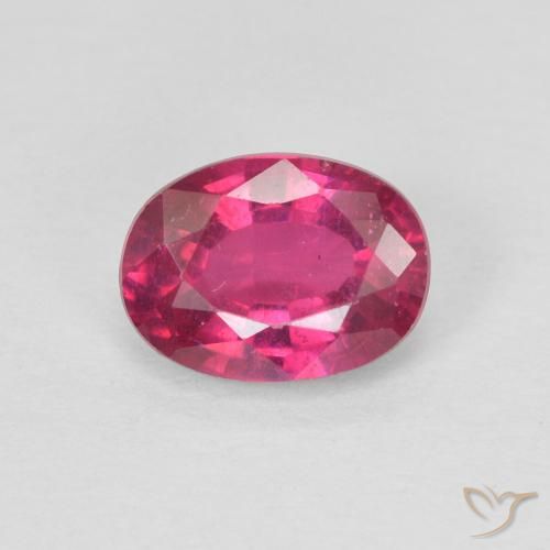 1.17ct Натуральный Светло-красный Рубин, Овал, Чистота VS