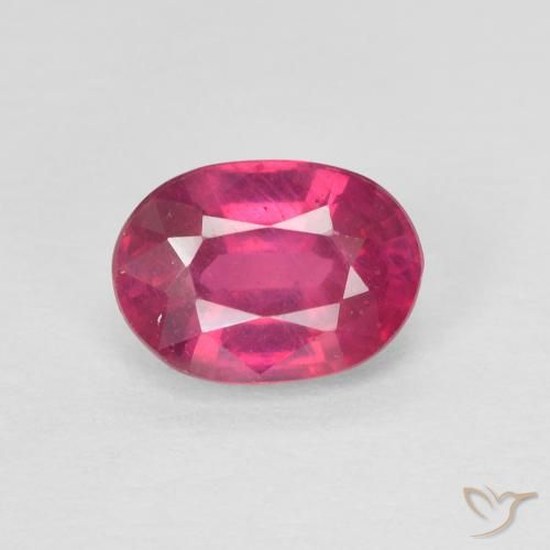 1.21ct Натуральный Светло-красный Рубин, Овал, Чистота VS