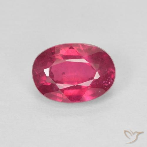 1.16ct Натуральный Светло-красный Рубин, Овал, Чистота VS