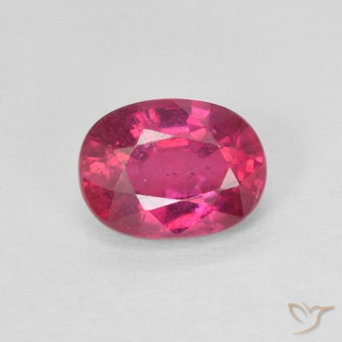1.16ct Натуральный Светло-красный Рубин, Овал, VS-SI