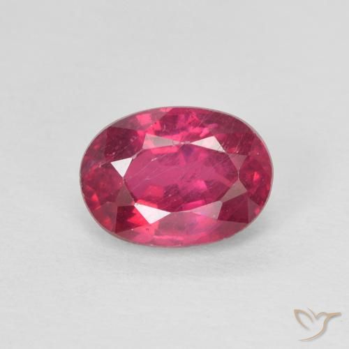 1.20ct Натуральный Светло-красный Рубин, Овал, VS-SI