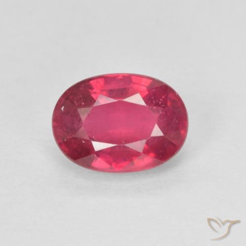 1.34ct Натуральный Средний красный Рубин, Овал, Чистота VS