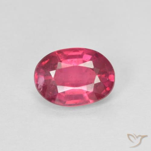 1.04ct Натуральный Средний красный Рубин, Овал, Чистота VS
