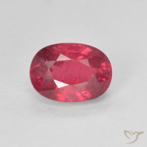 1.45ct Натуральный Розовато-красный Рубин, Овал, Чистота VS