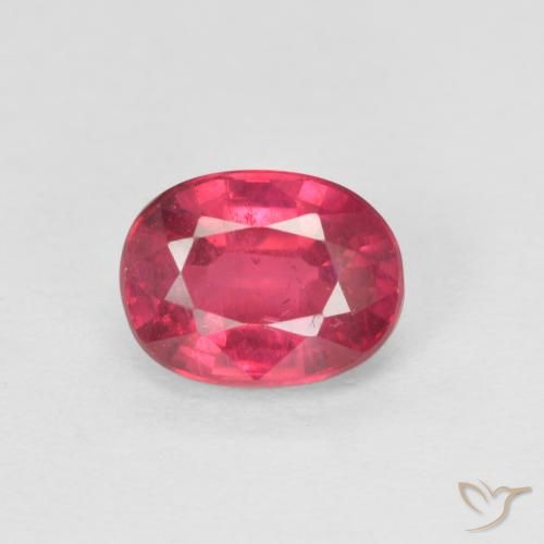 1.23ct Натуральный Средний красный Рубин, Овал, Чистота VS