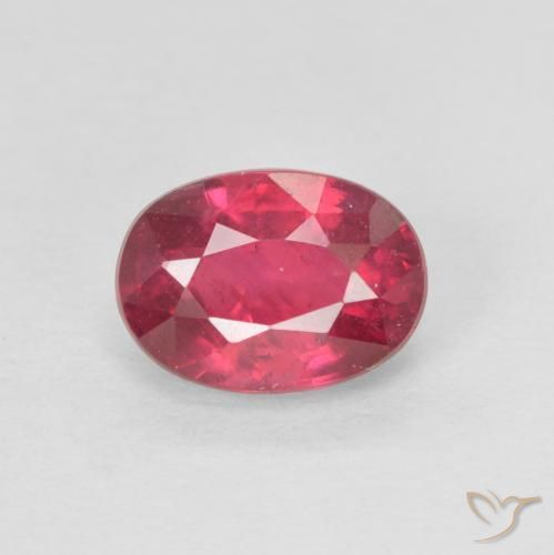1.41ct Натуральный Розовато-красный Рубин, Овал, Чистота VS