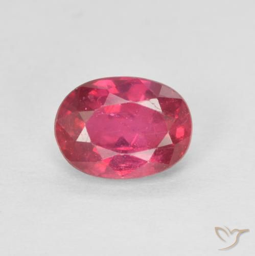 1.22ct Натуральный Розовато-красный Рубин, Овал, Чистота VS