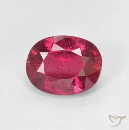 2.04ct Натуральный Джем Красный Рубин, Овал, Чистота VS