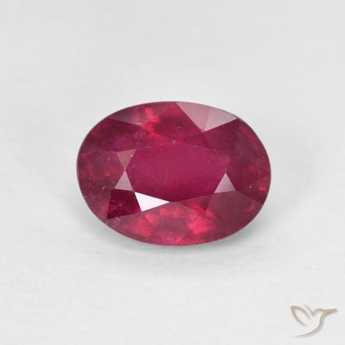 1.85ct Натуральный Medium Dark-Red Рубин, Овал, Чистота VS