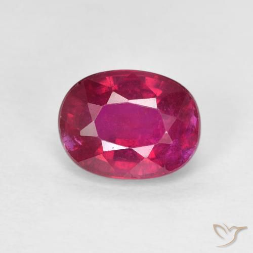 1.90ct Натуральный Светло-красный Рубин, Овал, Чистота VS
