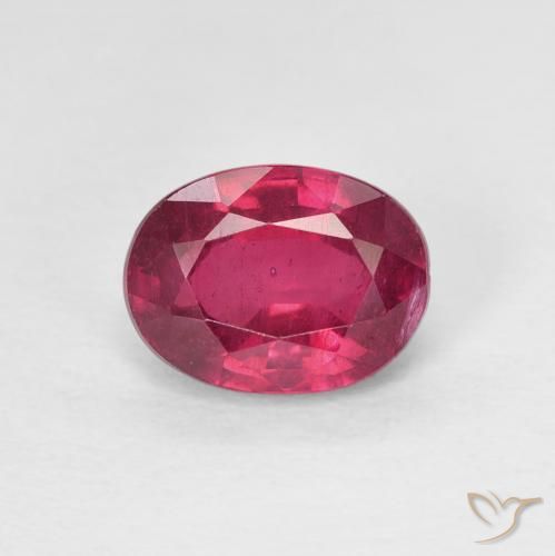 1.89ct Натуральный Medium Dark-Red Рубин, Овал, Чистота VS