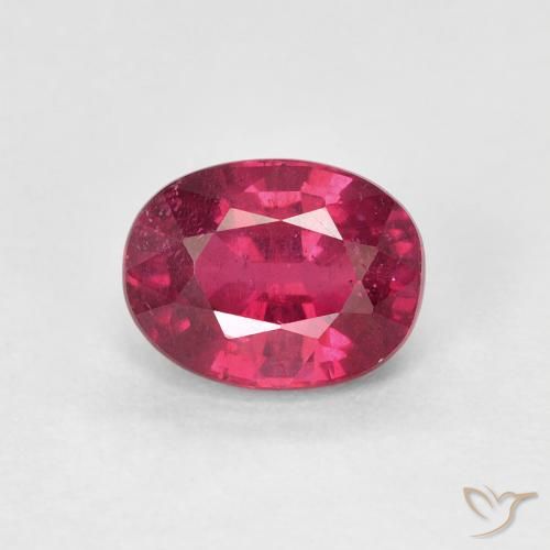 1.81ct Натуральный Medium Dark-Red Рубин, Овал, Чистота VS