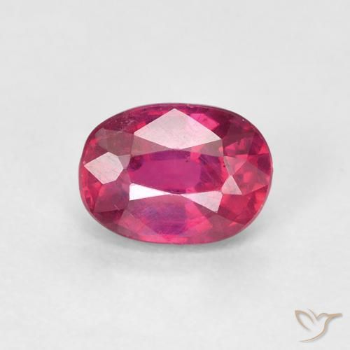 1.18ct Натуральный Светло-красный Рубин, Овал, Чистота VS