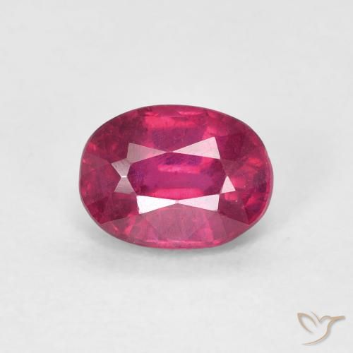 1.16ct Натуральный Светло-красный Рубин, Овал, Чистота VS