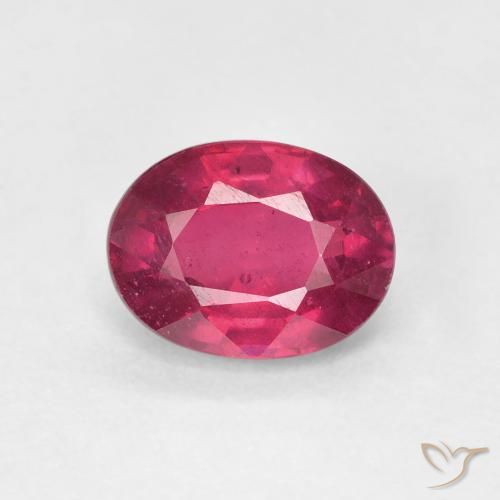 1.88ct Натуральный Светло-красный Рубин, Овал, Чистота VS