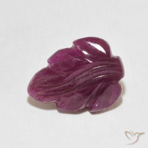 3.28 карата, натуральный Medium Dark-Purple Рубин, причудливая, Непрозрачный