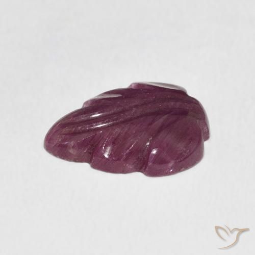 3.28 карата, натуральный Medium Dark-Purple Рубин, причудливая, Непрозрачный