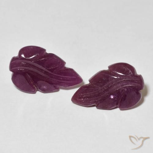 3.95ctw Натуральный Medium Dark-Purple Рубин, причудливая, Непрозрачный
