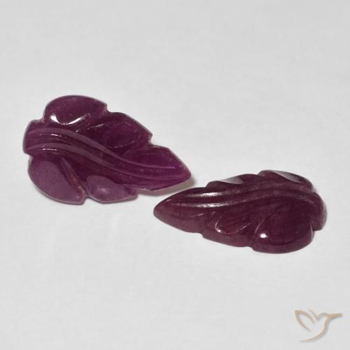 3.95 карата, натуральный Medium Dark-Purple Рубин, причудливая, Непрозрачный