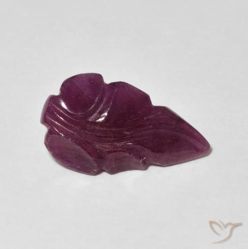 2.40 карата, натуральный Medium Dark-Purple Рубин, причудливая, Непрозрачный