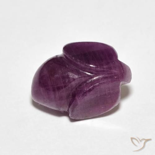 4.58ct Натуральный Medium Dark-Purple Рубин, Огранка Цветок, Непрозрачный