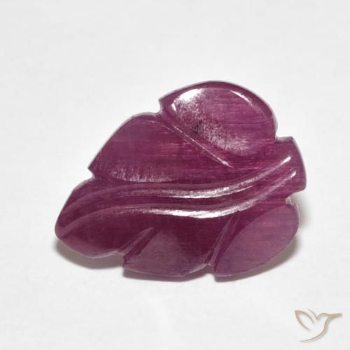 4.38ct Натуральный Сливовый фиолетовый Рубин, причудливая, Непрозрачный