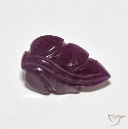 3.86 карата, натуральный Medium Dark-Purple Рубин, причудливая, Непрозрачный