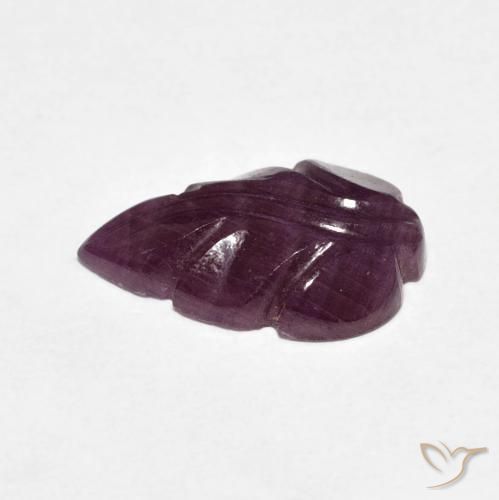 3.86 карата, натуральный Medium Dark-Purple Рубин, причудливая, Непрозрачный