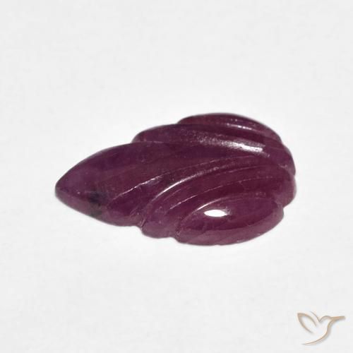 3.19 карата, натуральный Medium Dark-Purple Рубин, причудливая, Непрозрачный