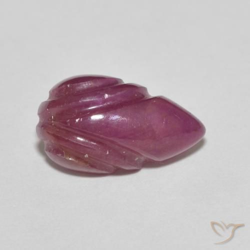 3.48 карата, натуральный Medium Dark-Purple Рубин, причудливая, Непрозрачный