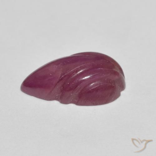 3.48 карата, натуральный Medium Dark-Purple Рубин, причудливая, Непрозрачный
