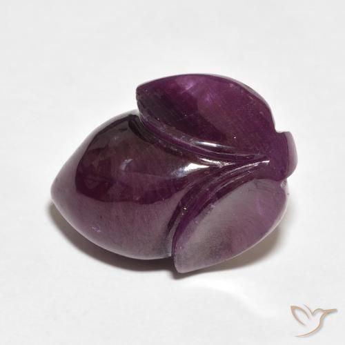 13.39ct Натуральный Малиново-красный Рубин, Огранка Цветок, Непрозрачный