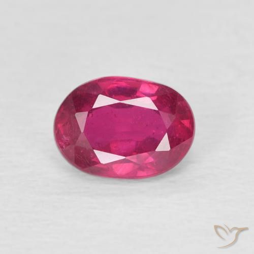 1.21ct Натуральный Светло-красный Рубин, Овал, Чистота VS