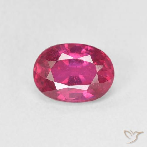 1.17ct Натуральный Розовато-красный Рубин, Овал, Чистота VS