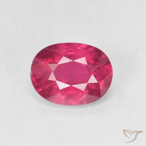 1.31ct Натуральный Розовато-красный Рубин, Овал, Чистота VS