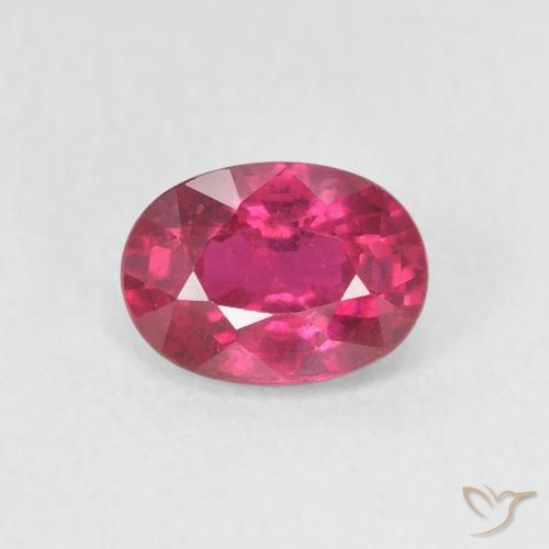 1.19ct Натуральный Розовато-красный Рубин, Овал, Чистота VS