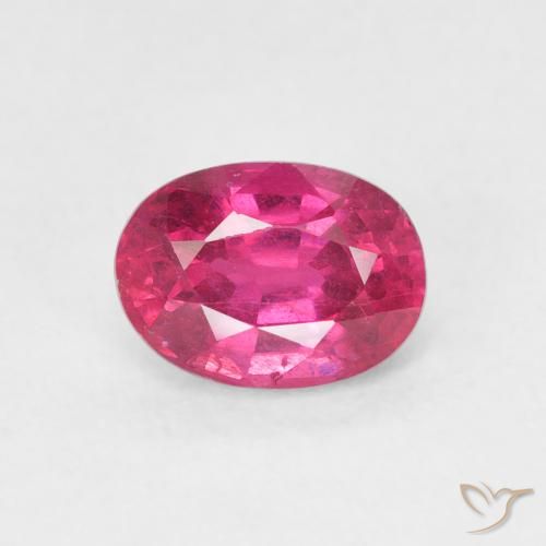 1.31ct Натуральный Розовато-красный Рубин, Овал, Чистота VS