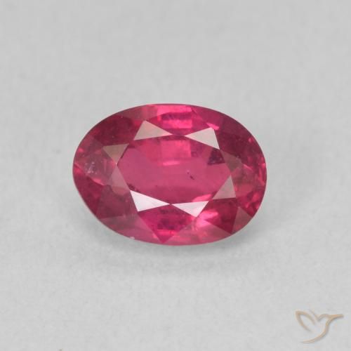 1.17ct Натуральный Светло-красный Рубин, Овал, Чистота VS