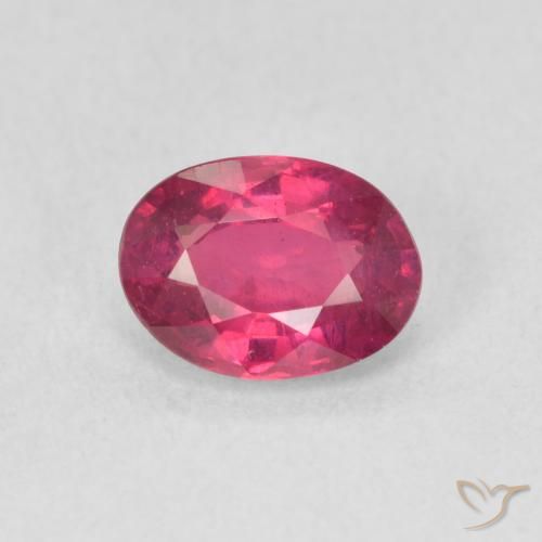 1.14ct Натуральный Светло-красный Рубин, Овал, Чистота VS