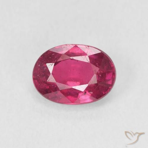 1.23ct Натуральный Розовато-красный Рубин, Овал, Чистота VS