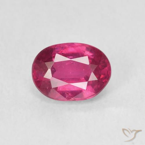 1.17ct Натуральный Розовато-красный Рубин, Овал, Чистота VS