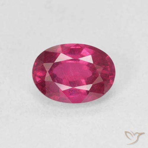 1.21ct Натуральный Розовато-красный Рубин, Овал, Чистота VS
