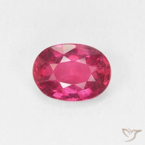 1.23ct Натуральный Светло-красный Рубин, Овал, Чистота VS