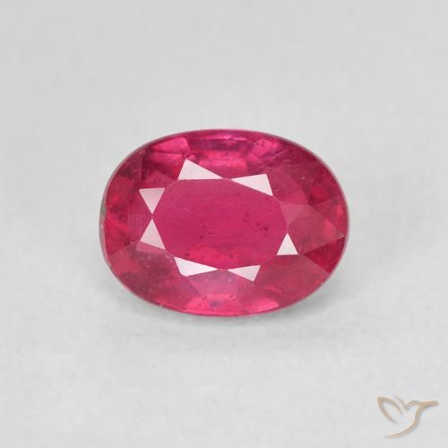 1.18ct Натуральный Красновато-розовый Рубин, Овал, Чистота VS