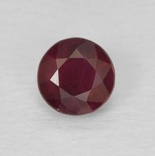 0.29ct Натуральный Темно-красный Рубин, Круглый, SI