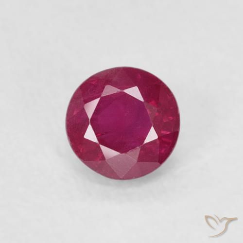 0.29ct Натуральный Розовато-красный Рубин, Круглый, SI-I1