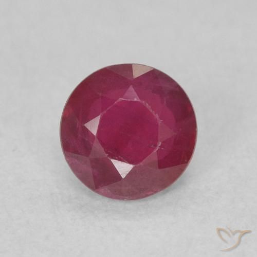 0.30ct Натуральный Красное вино Рубин, Круглый, SI